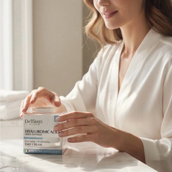 Delfanti Milano Hyaluronic With Peptides Day Cream 1.7 oz/ 50mL Made in Italy - Picture 6 of 7